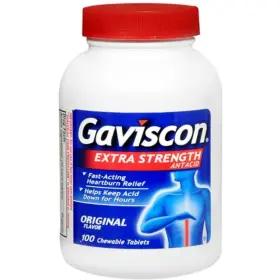 Gaviscon 300881174471 Tablets Extra Strength Original Flavor 100 Pack Of 2