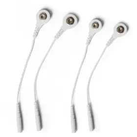 Gbh-med 445039060008 4 Pcs Electrode Lead Wire Adapters Convert 2mm Pin To 3.5mm Snap - Compatible W