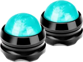 Scm-mb1001bg Gcslover Massage Ball Manual Roller Massager 2-pack Self Therapy Tool Black