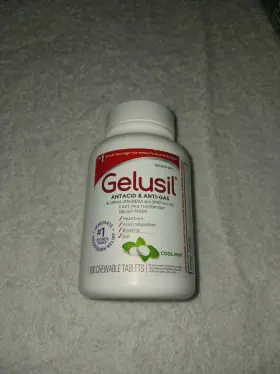 3.65197e Gelusil 11 Antacid Tablets Heartburn Bloating Relief Anti-gas Cool Mint 100ct Pills