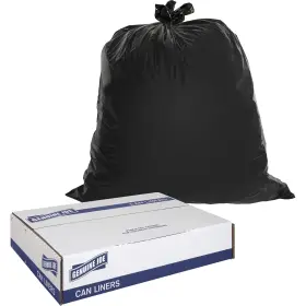 Gjo01535 Genuine Joe Heavy Duty Low-density Puncture Resistant Can Black