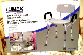 7921ra Gf Health Products Lumex Bath Seat With Back And Armrests By Graham-field