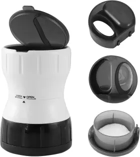 Ekb-332 Giiyaa Pill Grinder Crusher With Box White Black