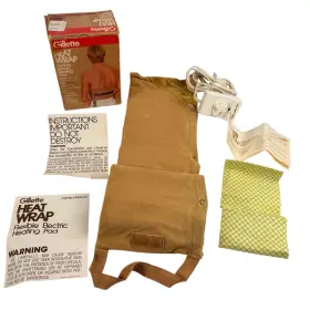 Gilette 047400828209 Vintage 1979 Gillette Heat Wrap Flexible Around Heating Pad 2820