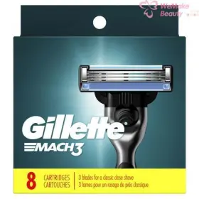 M17975 Gillette Mach3 Razor Blade Refills 8 Cartridges New In Box
