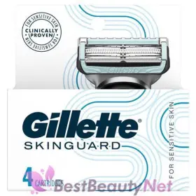 M66509 Gillette Skinguard Razor Blade Refills For Sensitive Skin 4 Cartridges