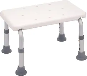 Ginsey 047968941778 Ra Adjustable Non-skid Bath Step White 300-lb Capacity -