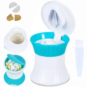 Giramika 761152149220 Pill Cutter And Splitter For Small Or Large Pills - 3 In 1 Tablets Blue