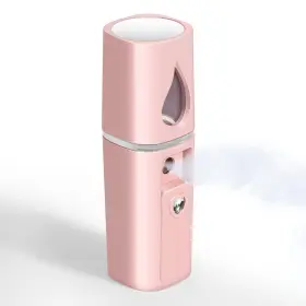 Giverare 771077571174 Nano Facial Steamer Handy Mini Mister With Mirror Usb 1-pack Pink