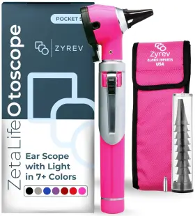 Globiz Imports 445017293213 Zyrev Zetalife Otoscope - Ear Scope With Light Infection Detector Pocket