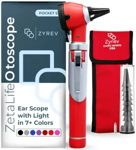 Zl-024 Globiz Imports Zyrev Zetalife Otoscope - Ear Scope With Light Infection Detector Pocket S