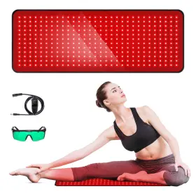 Gmownw 198168780268 Red Light Therapy Pad 660nm 850nm Infrared Wearable Wrap 31.5 X 11.8 Body Timer