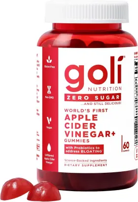 Acvgsf01 Goli Nutrition Zero Sugar Apple Cider Vinegar Gummies -acv With Vitamin B12 And Probiotics