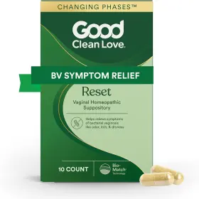 Good Clean Love 893268000277 Reset Homeopathic Vaginal Suppository Bacterial Vaginosis