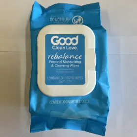 Gcl62117 Good Clean Love Rebalance Personal Moisturizing And Cleansing Wipes Fragrance Free 30 Lyocell