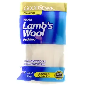180410000026-2a Goodsense 2 Pack Lambs Wool Padding 0.375 Oz