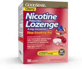 Goodsense 301131190104 Nicotine Lozenge 4 Mg A Replacement Therapy 108 Count