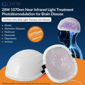 Lh280-b-10181 Govw 1070nm Photobiomodulation Helmet Light Therapy For Depression Stroke Parkinsons