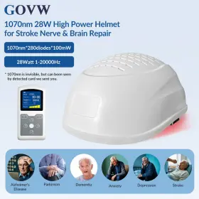 Lh280-b-10187 Govw 1070nm Natural Treatment For Parkinsons Stroke Led Helmet Infrared Light Therapy