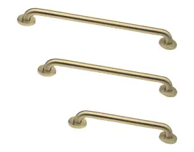 Gb-18-36-42 Grabbars.com Grab Bar Bundle 1.5 Diameter 18 36 Of 3 Brushed Brass Compliance Lengths