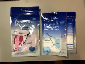 A677430 Grand Fusion Housewares Grandfusion Non-medical Pink Camo Protective Mask With 20pk Replacement Filters
