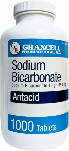 P026 Graxcell Sodium Bicarbonate Tablets Usp 650mg 10 Grains 1000 Count Pack Of 1