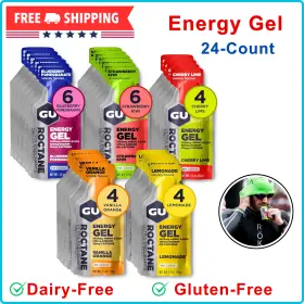 123072 Gu Roctane Ultra Endurance Energy Gel Vegan Assorted Flavors 24 Pk 100 Calories