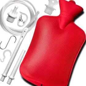Guatbsecure 772467528877 2 L Home Enema Bag Kit With Tips 60 Inch Long Silicone Hose