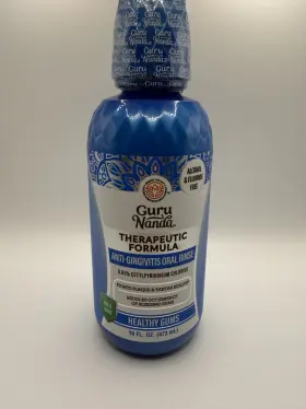 Gurunanda 810051089332 Mouthwash Healthy Gums Antigingivitis Oral Rinse Wild Mint 16 Fl Oz