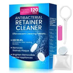 A1-kmk9-i5vm Gyreuni Retainer Cleaner Tablets For Invisalign 120 Sulphate-free White