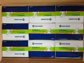 48207 Halyard Lot Of 9 Boxes Fluidshield 3 Fog-free Surgical Masks - 50 In Each Box