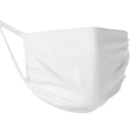Hanes 194959037818 Reusable White Cotton Face Cover Pack Of 50