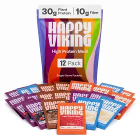 Happy Viking 850019837384 Plant Based Protein Powder 30g Superfoods Meal Replacement Shake