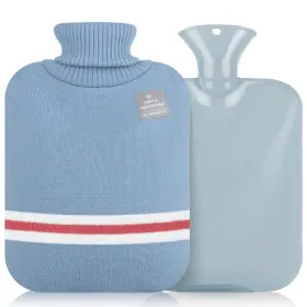Uj-87l0-qial Hcfgs Hot Water Bottle With Cover 2l Bottles For 11.8in X 7.4in Blue