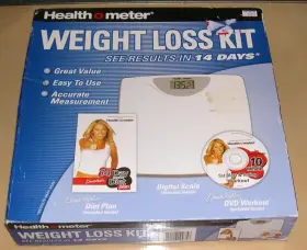 102-01 Healh O Meter Health Weight Loss Kit - Scale Diet Plan And Workout Dvd