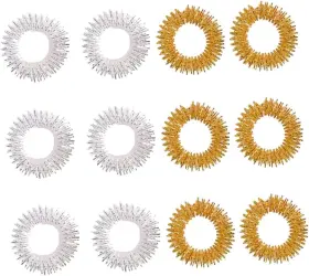 4409 Healifty 20pcs Finger Massage Sensory Hand Toy For Relief And Boy Silver