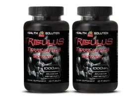 Health Solution Usa 300873007015 Best Organic Formula - Tribulus Terrestris Extract Helpful 2 Bottles 120 T