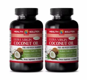 3000mg-immune Health Solution Usa 747989446442 Fatty Acids Supplements-coconut Oil Extra Virgin Support Adults-2b