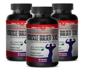 Health Solution Usa 747989451521 Help You Build Muscle - Builder Xxl Capsules No Harsh Side Effects 3