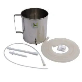Healthgoodsin 640052226708 - High Grade Stainless Steel Enema Kit 1.5 Quart With Platinum C