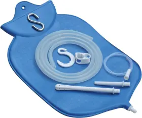 Healthgoodsin 726084224520 Enema Bag Kit For Colon Cleansing With Platinum Cured Silicone Hose 4 Quart Op