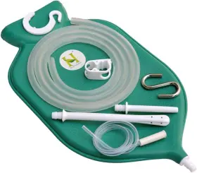 Ebk-g1 Healthgoodsin Colon Cleansing Bag Kit 2 Quart Open Top With Platinum Cured Silicone Hose G