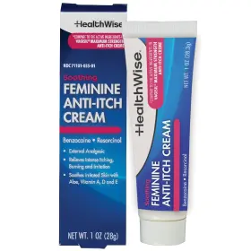 Healthwise 845717010153 Feminine Anti-itch Cream Soothing Itch 1 Ounce Pack Of