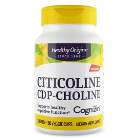 42022 Healthy Origins Cognizin Citicoline Brain Supplement 250mg 30 Capsules Non Gmo Vegan Gluten