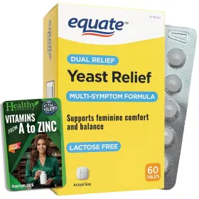 Fn-tfva-lyg3 Healthy Surplus Equate Yeast Relief - 60 Tablets And Vital Volumes Tips Card