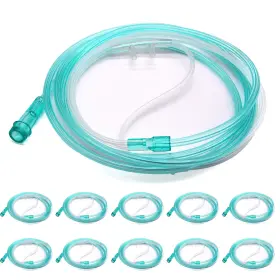 Healva 682141813307 10 Pack High-flow Soft Nasal Oxygen 6.6 Foot Of Green