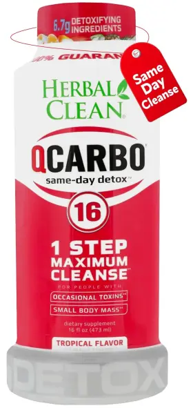 Herbal Clean Qcltn16 Pass Your Test Fast - Qcarbo16 Detox Drink 16oz
