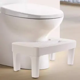 Hoissuem 635403562444 6.7 Inch Toilet Stool For Bathroom Non-slip Potty White