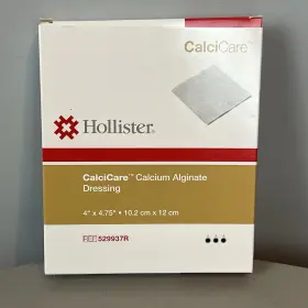 529937r Hollister Calcicare Calcium Alginate Dressing 4 Inch X 4.75 Box Of 10