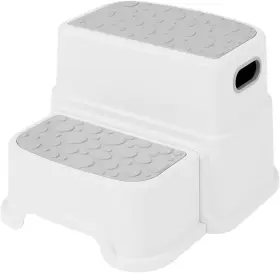 8269 Homko 2 Step Kids Toddler Potty Training Stool For Bathroom Kitchen Gray